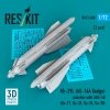RESKIT RS72-0600 Kh-29L (AS-14A Kedge) missiles with AKU-58 (2 pcs) (Su-17, Su-25,Su-24, Su-30) (3D Printed) (1/72)